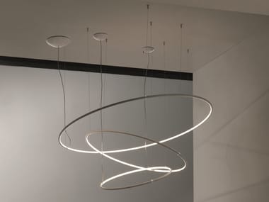 LANCIA TONDA SYSTEM - LED aluminium pendant lamp by Egoluce