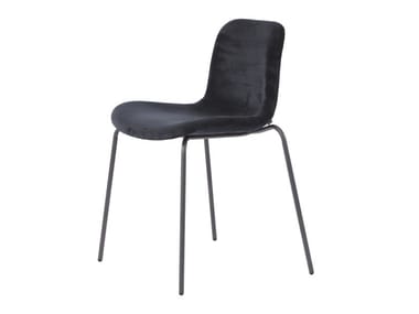 LANGUE STACK SOFT - Stackable velvet chair by NORR11