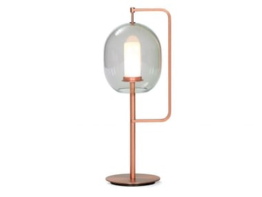 LANTERN LIGHT - LED brass and glass table lamp by Classicon