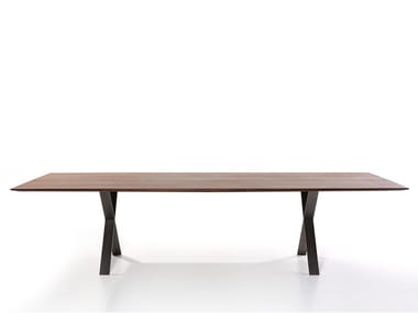 LAX - Rectangular wooden dining table by more