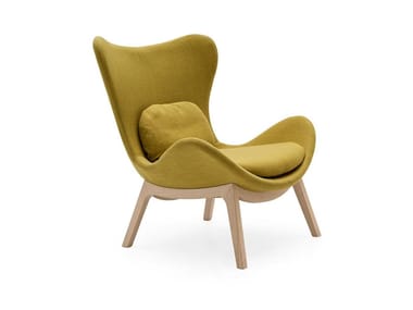 LAZY - Wing fabric armchair by Calligaris