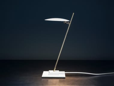 LEDERAM T1 - LED adjustable aluminium table lamp by Catellani & Smith