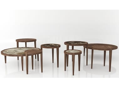 LEONARDO L1030N - Round marble coffee table by Arte Brotto