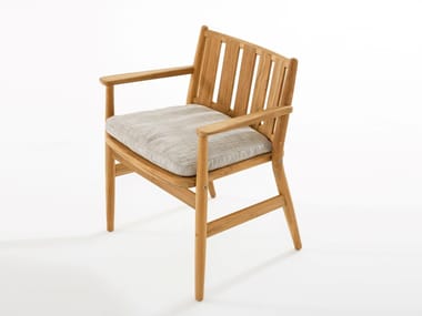 LEVANTE 001 - Teak garden chair with armrests by RODA