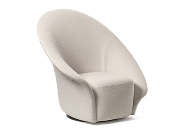 LILIA - Swivel upholstered easy chair by Flou