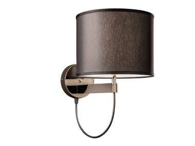 LILY - LED fabric wall lamp with fixed arm by Italamp
