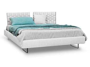 LIMES - Fabric double bed with upholstered headboard by Saba Italia