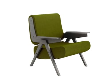 LINA - Fabric armchair with armrests by Tacchini