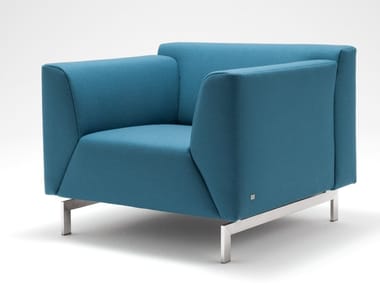 ROLF BENZ 318 - Fabric armchair with armrests by Rolf Benz