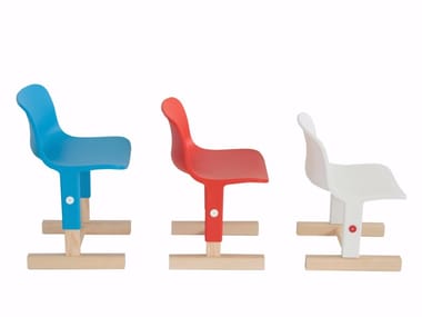 LITTLE BIG - Height-adjustable polypropylene kids chair by Magis