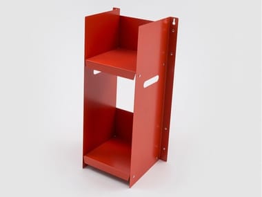 LIVORNO - Open painted metal bookcase by Danese Milano