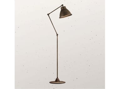 LOFT 269.08 - Reading adjustable metal floor lamp with swing arm by Il Fanale