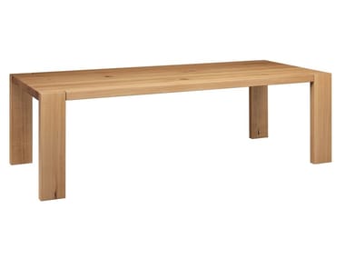 LONDON - Rectangular solid wood table by e15