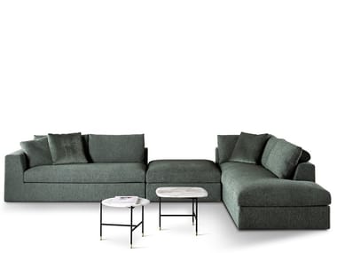 LOUIS - Modular fabric sofa with removable cover by Meridiani