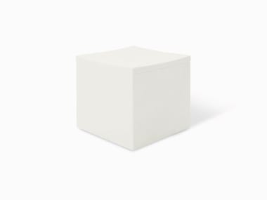 LOUNGE CUBE - Low polyethylene stool by Serralunga