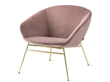 LOVE - Upholstered fabric armchair with armrests by Calligaris