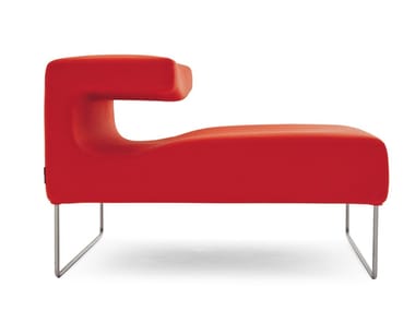 LOWSEAT - Upholstered Chaise longue by Moroso