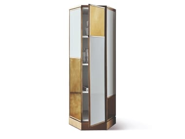 LUDWIG - Wooden highboard with doors by Meridiani