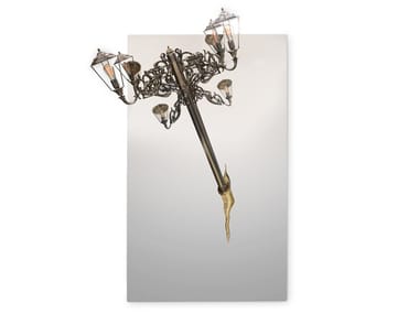 LUMIERE RECTANGULAR - Rectangular wall-mounted mirror with integrated lighting by Boca do Lobo