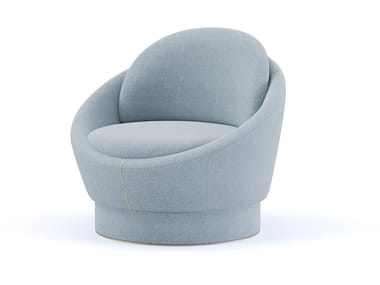 LUNA SWING - Swivel wool easy chair by Paolo Castelli