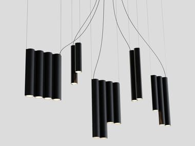 SILO 14 - LED powder coated aluminium pendant lamp with dimmer by Lambert & Fils