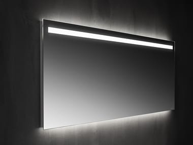 Mirror - Mirrors with straight edges with frontal LED lighting by Falper
