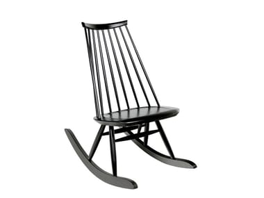 MADEMOISELLE - Rocking birch easy chair by Artek