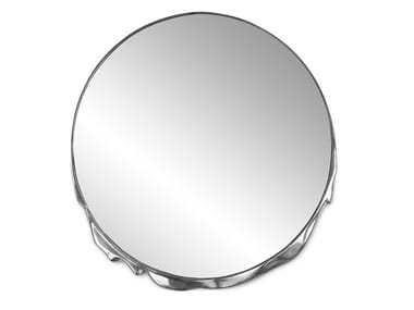 MAGMA - Round wall-mounted aluminium mirror by Boca do Lobo