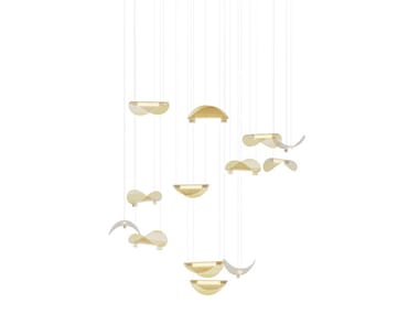 MANTA - Modular Murano glass pendant lamp by Paolo Castelli