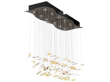 MANTA RAY - Brass pendant lamp by Cantori