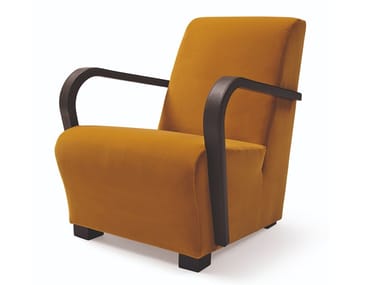 MARILYN - Rubber armchair with armrests by Bodema