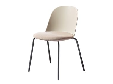 MARIOLINA - Stackable polypropylene chair with metal legs by Miniforms