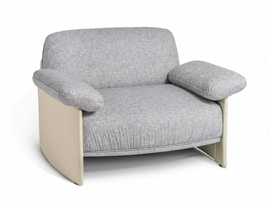 MARLOW - Fabric armchair with armrests by Wittmann