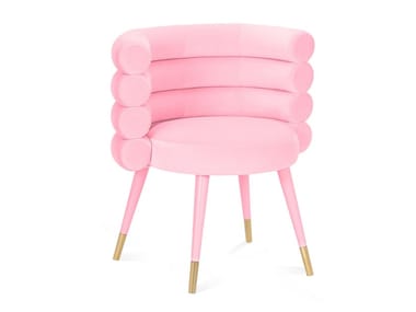 MARSHMALLOW - Upholstered velvet easy chair by Royal Stranger