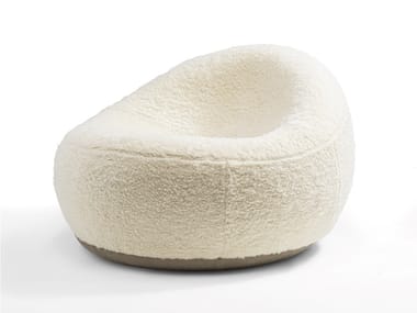 MAUI RELAX - Swivel fabric easy chair by Riva 1920