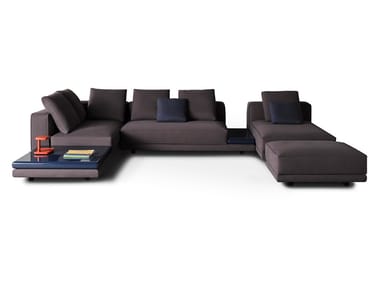 MAX - Sectional modular fabric sofa by Meridiani