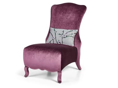 MAXIMIEN - Velvet armchair by Sicis