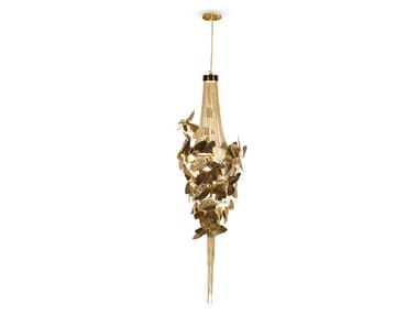 MCQUEEN - Brass pendant lamp with Swarovski® Crystals by Luxxu