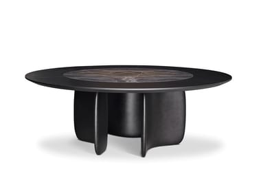 MELLOW ST - Round table with Lazy Susan by Bonaldo