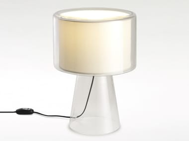 MERCER - LED blown glass and fabric table lamp by Marset