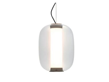 MERIDIANO - LED glass pendant lamp by FontanaArte