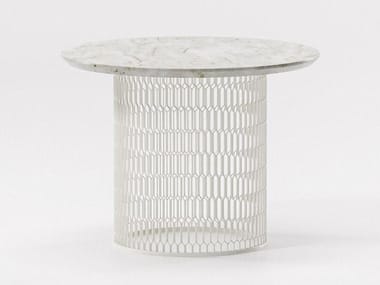 MESH - Marble side table by Kettal