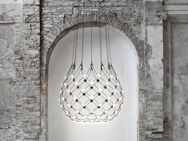 MESH - LED polycarbonate and steel pendant lamp by Luceplan