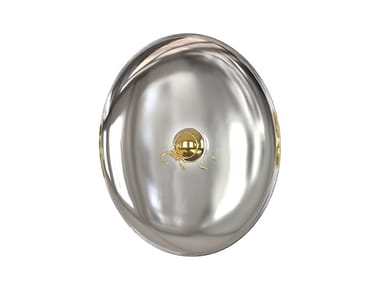 METAMORPHOSIS - Wall-mounted stainless steel mirror with integrated lighting by Boca do Lobo