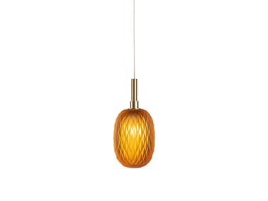 METAMORPHOSIS SMALL - LED handmade blown glass pendant lamp by bomma