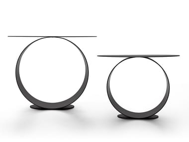 METODO - Round steel coffee table by MDF Italia