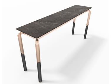 MILTON - Rectangular marble console table by Visionnaire