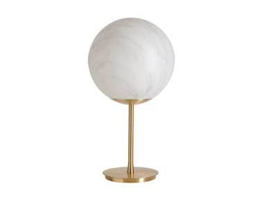 MINERAL - Indirect light brass table lamp by Slide