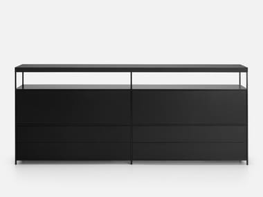 MINIMA 3.0 SIDEBOARD - Sideboard with flap doors with drawers by MDF Italia