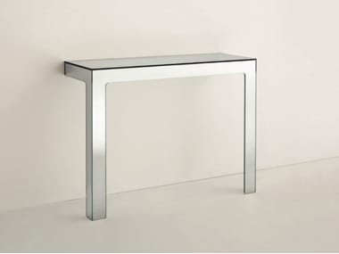 MIRROR MIRROR - Rectangular crystal console table by Glas Italia